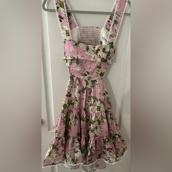 Alemais Pink Floral Mini Dress - Picture 7 of 9